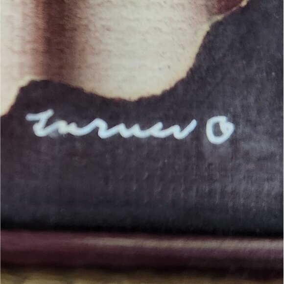 Vintage Art Deco Framed Wall Art Lady and Gentleman Couple Turner Signed 1940s - Picture 6 of 8